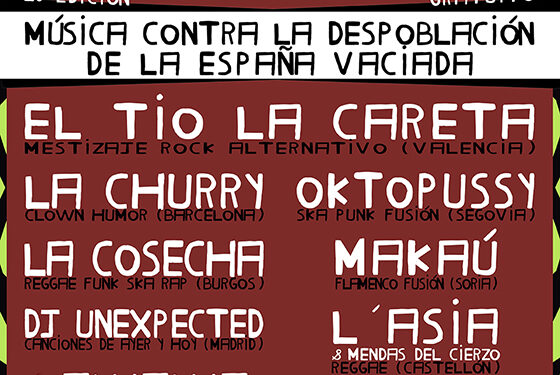 El Tío la Careta, La Churry, dj Unexpected y La Wawa se unen al cartel de la 10ª edición del Boina Fest contra la despoblación