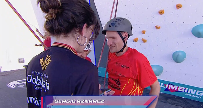 El escalador ciego y con TEA del club Amiab Cuenca Sergio Aznárez, campeón de España de Paraescalada 1 El escalador ciego y con TEA del club Amiab Cuenca Sergio Aznárez, campeón de España de Paraescalada