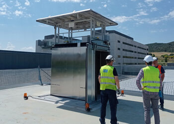 El nuevo Hospital Universitario de Cuenca ya cuenta con un ascensor que comunica el helipuerto con Urgencias y con el Área Quirúrgica