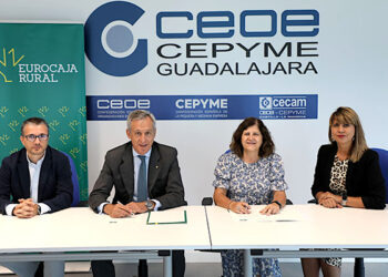 Eurocaja Rural y CEOE-Cepyme Guadalajara reafirman su compromiso con el tejido productivo y la actividad económica alcarreña