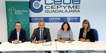 Eurocaja Rural y CEOE-Cepyme Guadalajara reafirman su compromiso con el tejido productivo y la actividad económica alcarreña