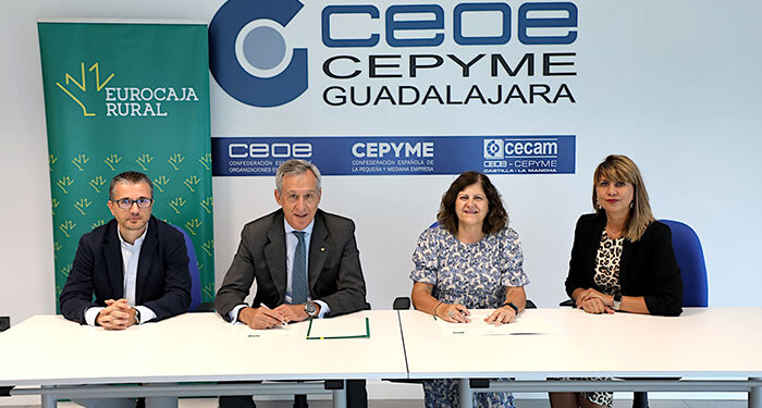Eurocaja Rural y CEOE-Cepyme Guadalajara reafirman su compromiso con el tejido productivo y la actividad económica alcarreña 1 Eurocaja Rural y CEOE-Cepyme Guadalajara reafirman su compromiso con el tejido productivo y la actividad económica alcarreña
