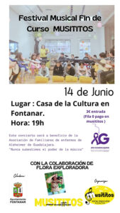Festival benéfico Musititos y Asociación Provincial de Familiares de Enfermos de Alzheimer y otras Demencias de Guadalajara