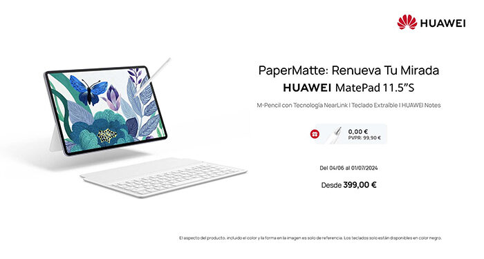 Huawei lanza la nueva MatePad 11.5” S: la tablet con pantalla PaperMatte que redefine la experiencia creativa 1 Huawei lanza la nueva MatePad 11.5” S la tablet con pantalla PaperMatte que redefine la experiencia creativa