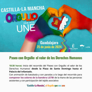 La Junta cerrará la programación del Orgullo LGTBI con un acto de sensibilización en el casco histórico de Guadalajara