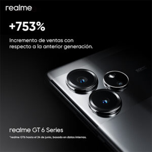 La serie realme GT 6 se convierte en el lanzamiento más vendido de la gama en Amazon