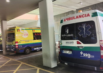 Trasladado al Hospital de Guadalajara un trabajador de 23 años tras ser atropellado por un camión en Cabanillas