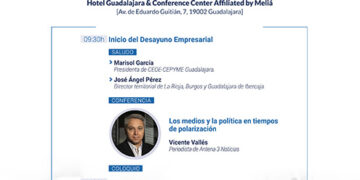 Vicente Vallés protagonista en un nuevo desayuno empresarial de CEOE-Cepyme Guadalajara