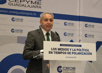 Vicente Vallés reúne en un desayuno de CEOE-Cepyme Guadalajara a cerca de 300 empresarios