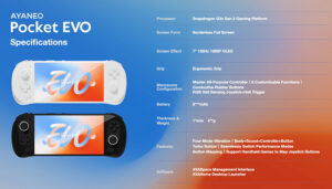 AYANEO presenta su Pocket EVO, el primer dispositivo portátil android de 7 OLED 1080P