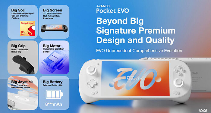 AYANEO presenta su Pocket EVO, el primer dispositivo portátil android de 7 OLED 1080P