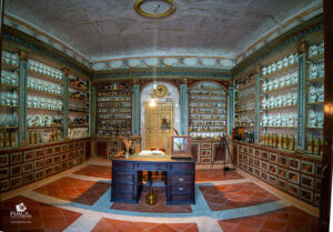 El gerente del Hospital de Santiago presenta a la diputada de Cultura su proyecto para dinamizar culturalmente este espacio 2 Botica hospital de Santiago