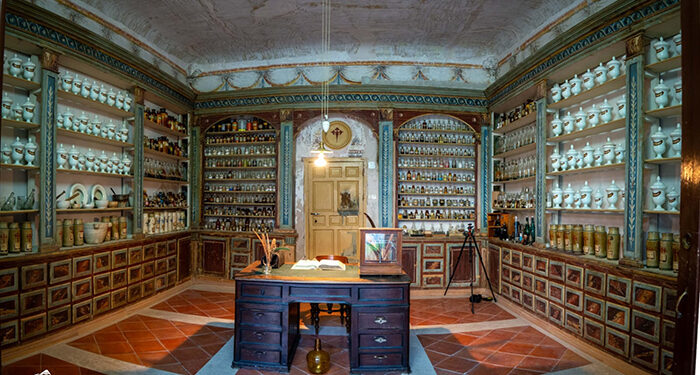 El gerente del Hospital de Santiago presenta a la diputada de Cultura su proyecto para dinamizar culturalmente este espacio 1 Botica hospital de Santiago