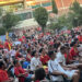 Cerca de mil conquenses siguieron la semifinal de la Eurocopa en la pantalla gigante del parque de Santa Ana