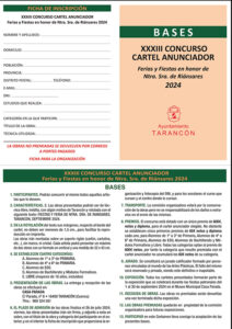 Convocado el XXXIII Concurso Cartel Anunciador de las fiestas patronales de Tarancón