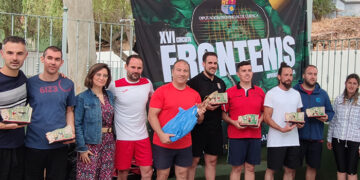 Cristian Martínez y José Andrés Mota vencen en San Lorenzo de la Parrilla en el XVI Circuito Provincial de Frontenis