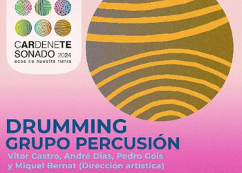 Drumming-Grupo de Percusión actúan este domingo en el festival cARdeneTE SONADO