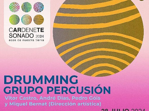 Drumming-Grupo de Percusión actúan este domingo en el festival cARdeneTE SONADO