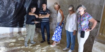 Salen a la luz restos de un mausoleo de época romana en la ermita de Huelves