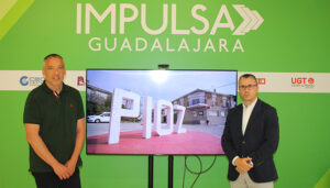 El alcalde de Pioz destaca los atractivos turísticos y empresariales del municipio durante su visita a las oficinas de Impulsa Guadalajara