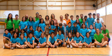 Guarinos visita el campamento de verano que organiza el colegio Diocesano Cardenal Cisneros