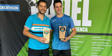 Jorge Noheda y Sergio Pérez-Moneo, en masculino, y Conchi Suárez y Julia Romero, en femenino se imponen en Cuenca capital en el ciruito provincial de pádel