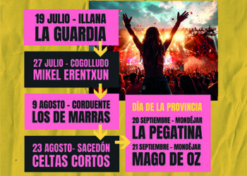 La Diputación de Guadalajara trae seis grandes “Conciertos con Encanto” gratuitos a pueblos de la provincia este verano