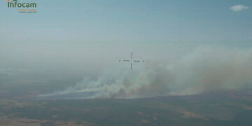 La Junta solicita la colaboración de la UME para atajar el incendio forestal de Valverdejo: el fuego ha devorado 1.500 hectáreas por el momento