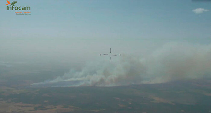 La Junta solicita la colaboración de la UME para atajar el incendio forestal de Valverdejo, el más importante de lo que llevamos de verano