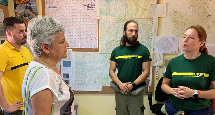 La subdelegada del Gobierno de España en Cuenca visita la BRIF de Prado de Los Esquiladores