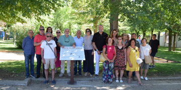 López Carrizo inaugura una pista de petanca en el Parque de “Las Rejas”