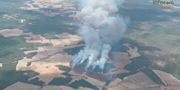 Investigado el posible autor del incendio de Valverdejo que arrasó más de 2.200 hectáreas