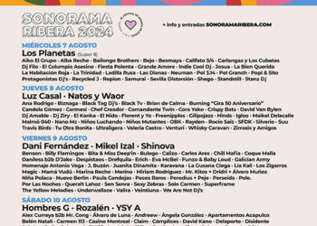 Ya se conoce el cartel por días de Sonorama 2024