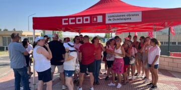 La plantilla de Optimal Care en Yunquera de Henares vuelve a secundar masivamente la segunda jornada de paros