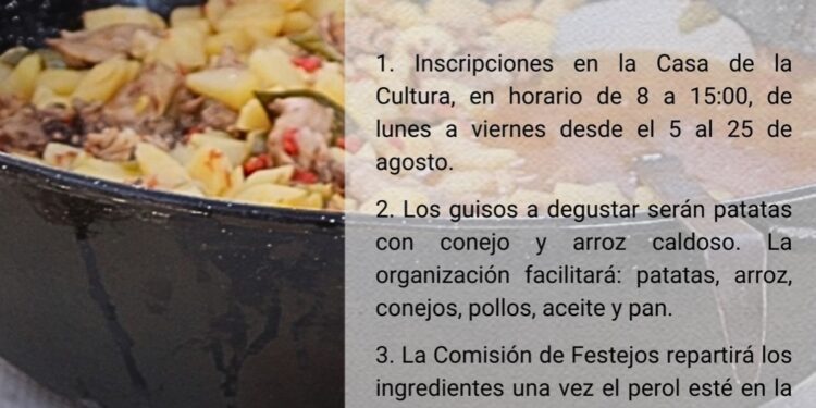 CARTEL GUISOS FIESTAS 2024