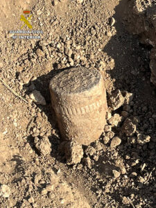 Desactivado un proyectil de la Guerra Civil localizado en Trijueque