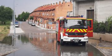 Lluvia en Cuenca. Incidencias registradas hasta el momento con intervención de los Bomberos del Ayuntamiento de Cuenca