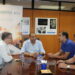 Reunión de trabajo del presidente de la Asociación de Logística de CEOE-CEPYME Guadalajara y el alcalde de Chiloeches ,
