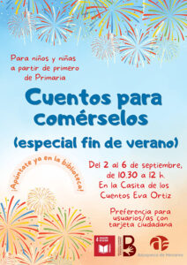 La Biblioteca municipal de Azuqueca organiza una edición especial fin de verano del taller Cuentos para comérselos