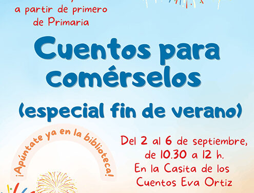 La Biblioteca municipal de Azuqueca organiza una edición especial fin de verano del taller Cuentos para comérselos