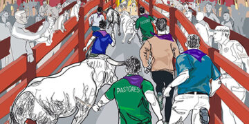 La ilustradora alcarreña Maria Luisa Carrillo Rojo gana el primer concurso de carteles del Encierro de Guadalajara