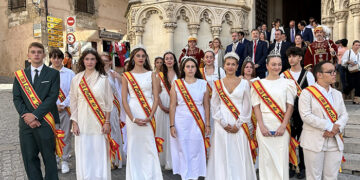 La misa en honor a San Julián en la Catedral, acto central del día con la participación de la Corporación municipal y la Representación Juvenil
