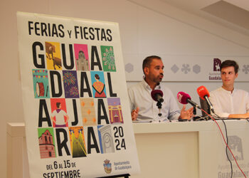 Las tradiciones con un innovador y colorido diseño es la imagen del cartel de las Ferias y Fiestas de Guadalajara 2024