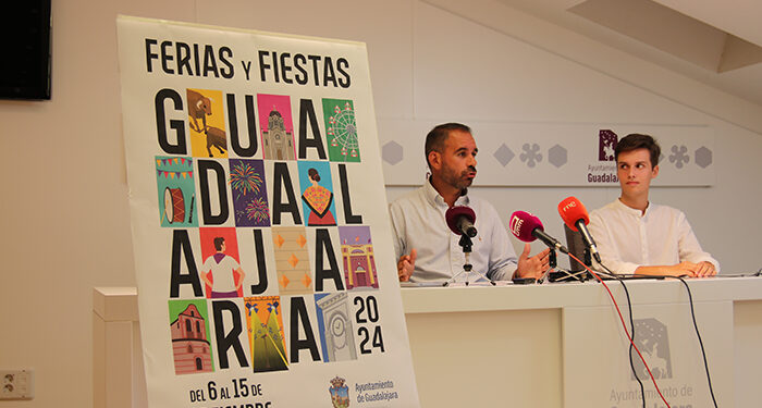 Las tradiciones con un innovador y colorido diseño es la imagen del cartel de las Ferias y Fiestas de Guadalajara 2024