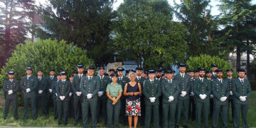 La Guardia Civil de Cuenca celebra la festividad de su Patrona en la Plaza Mayor