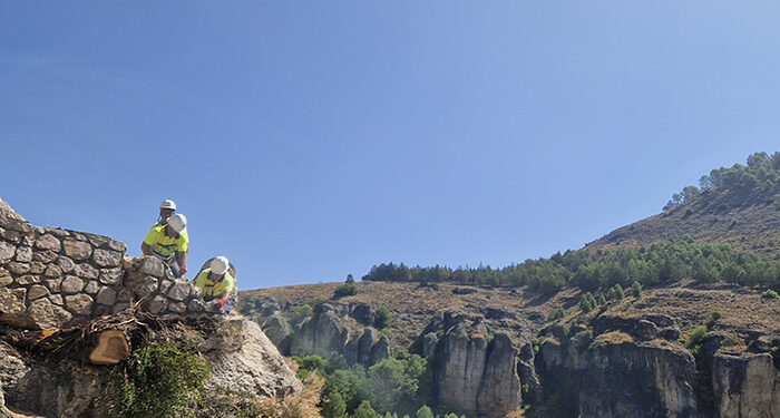 Reabierta la calle Canónigos una vez eliminado el riesgo de caída de cascotes 1 Reabierta la calle Canónigos una vez eliminado el riesgo de caída de cascotes