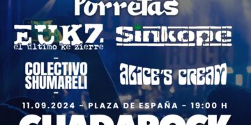«Porretas” y “El último ke zierre” completan el cartel de Guadarock en sustitución de “La Fuga”