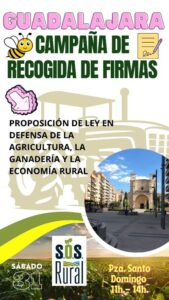 Este sábado SOS Rural recogerá firmas en Santo Domingo para proteger la economía rural