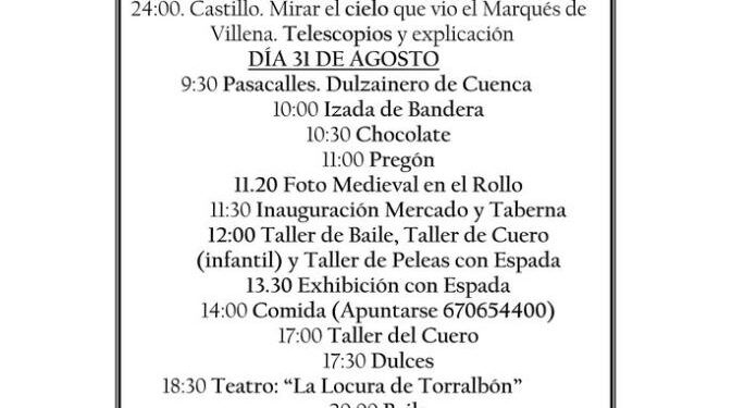 ¿Qué hacer este sábado en Cuenca? 1 Torralba