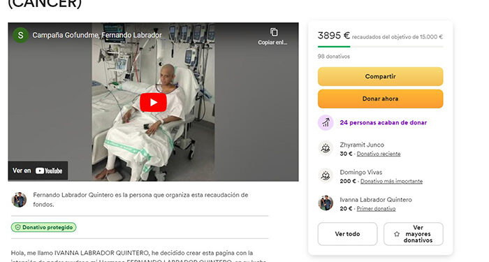 Una vecina de Guadalajara lanza un crowdfunding para su hermano que padece un Linfoma No Hodgkin avanzado 1 Una vecina de Guadalajara lanza un crowdfunding para su hermano que padece un Linfoma No Hodgkin avanzado